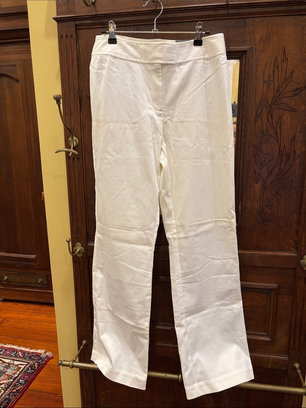 Chico's White Wide-Leg Trousers